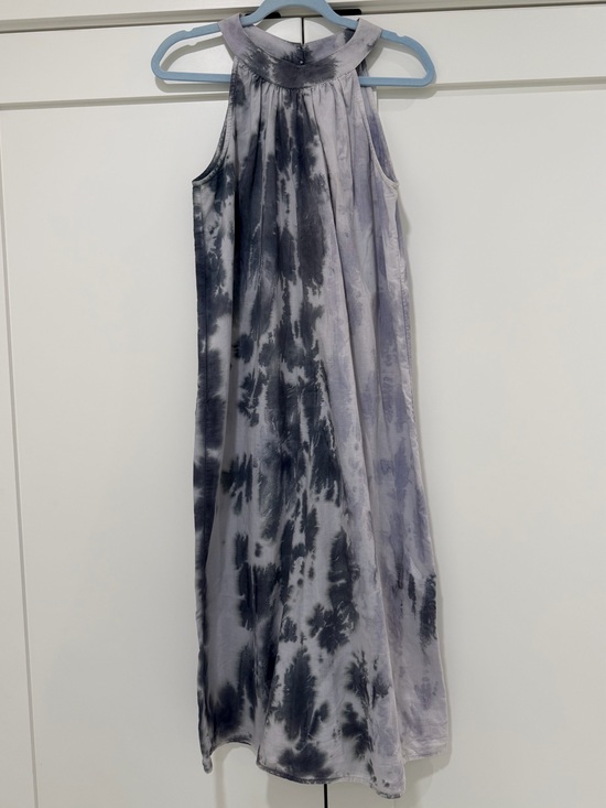 THML Dresses & Skirts - THML Gray Tie Dye Sleeveless Midi Dress Cotton Lined Size M Boho